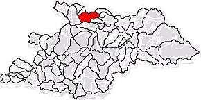 Localizarea orașului in județul Maramureș