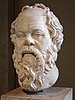 kopie Lysipposovy busty Sokrata z muzea v Louvre