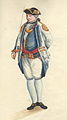 Braziliaanse officier in het Portugese koloniale leger in 1756, periode van de Guarani-oorlog.