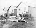 Soldiers, barracks, and construction materials, Fort Davis, Alaska, circa 1900 (AL+CA 167).jpg