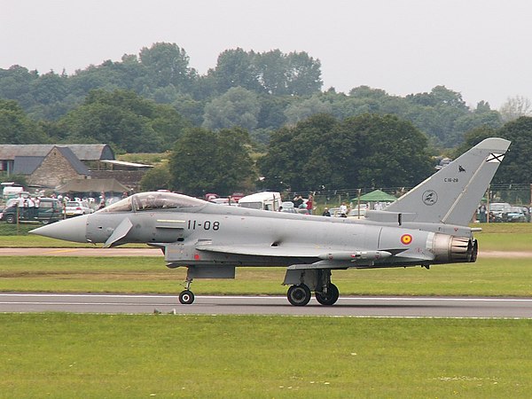 The Eurofighter Typhoon is assembled in Spain by EADS-CASA for the Spanish Air Force