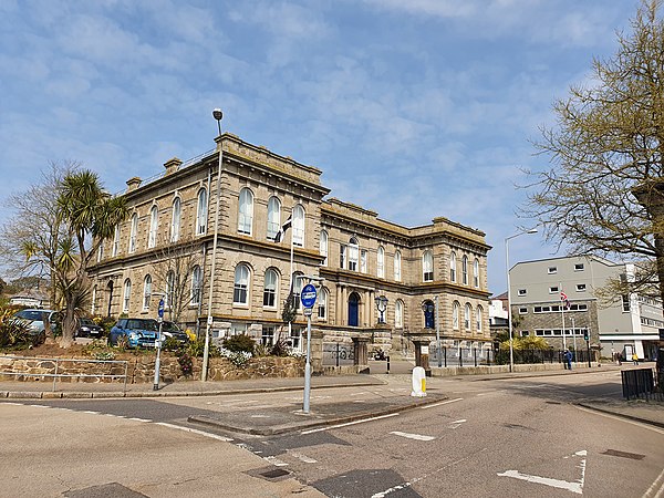 The former public buildings, now known as St John's Hall, which is located in the Alverton part of Penzance