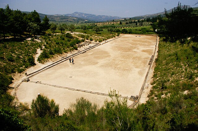 The stadion of ancient Nemea, Greece.