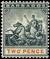 1899 2 pence. Stamp Barbados 1899 2p.jpg