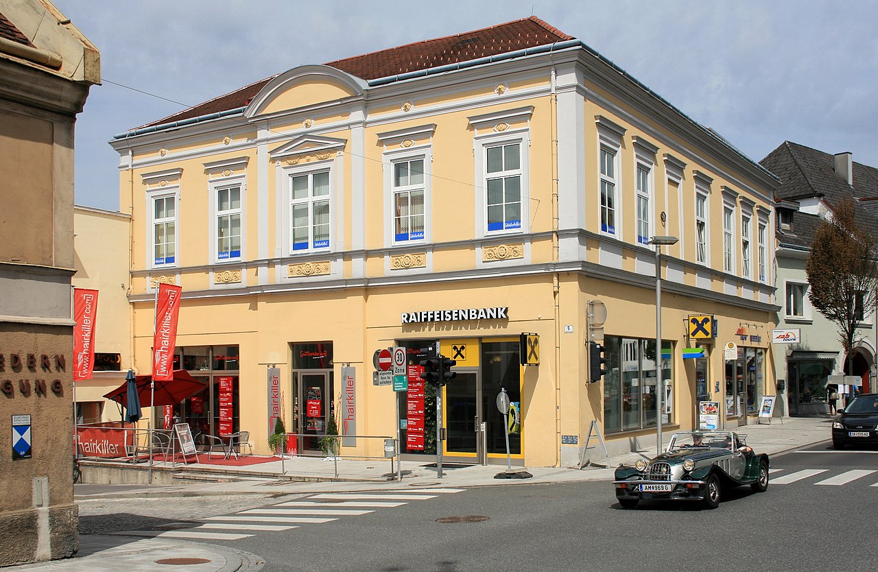 Das ehemalige Bethaus an der Ecke Bahnhofstraße / Pachergasse