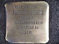 "Hier wohnte Joseph Cohen, Jg. 1882, deportiert 1941, ermordet in Minsk"