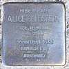 Stolperstein Goethepark 13 (Charl) Alice Goldstein.jpg