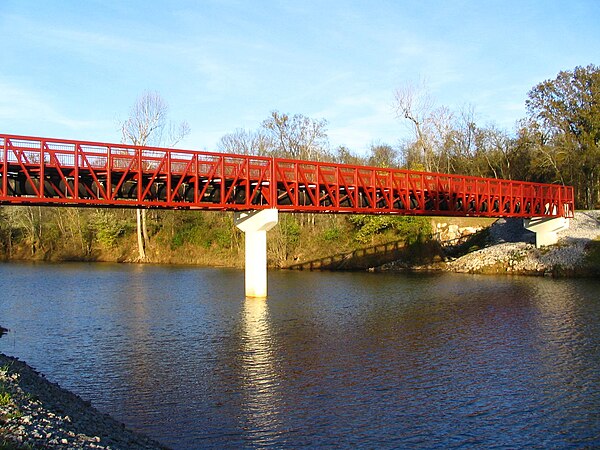 The Stone Rivers Pedestrian Greenway Bridge in Nashville