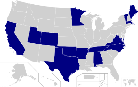 Super Tuesday by states and territories, 2020