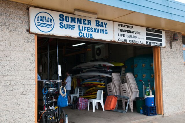 The Summer Bay Surf Lifesaving Club set.