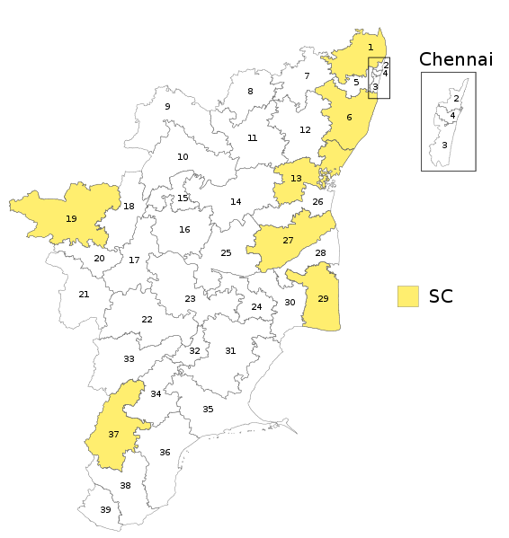 File:Tamil Nadu Wahlkreise Lok Sabha.svg