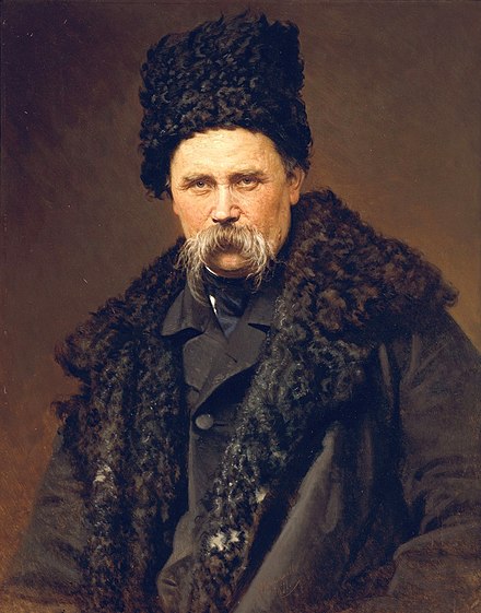 Shevchenko retratado por Ivan Kramskoi tras su retorno del exilio