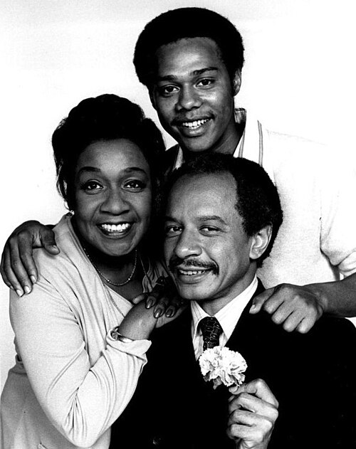 Lionel (top) with parents, George and Louise Jefferson.