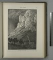 The cliffs of Wâdy Leimôn, pierced with holes in which a great variety of birds find safe retreat. The bed of the valley is in some places very narrow and difficult to traverse (NYPL b10607452-80463).tiff