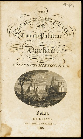 <span class="mw-page-title-main">County Palatine of Durham</span>