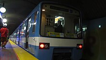 A Canadian Vickers MR-63 car on its last day in service on the Montreal Metro. The last MR-63 cars.jpg