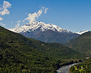 Tinguiririca Volcano mountain in Colchagua Province Chile