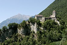 Tirol Castle, which gave the wider region its name Tirol Schloss 01.jpg