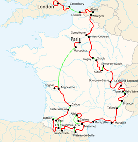 Tour de France 2007 map