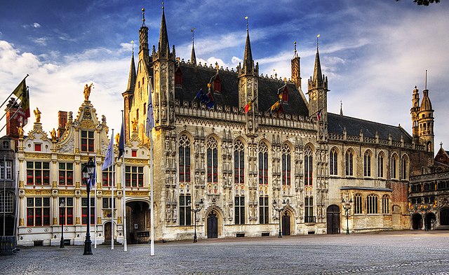 Bruges Town Hall, where Fryatt's court-martial occurred.