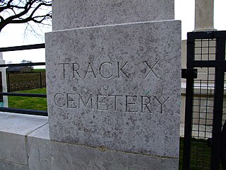 <span class="mw-page-title-main">Track "X" Commonwealth War Graves Commission Cemetery</span> WWI CWGC cemetery in Ypres, Belgium