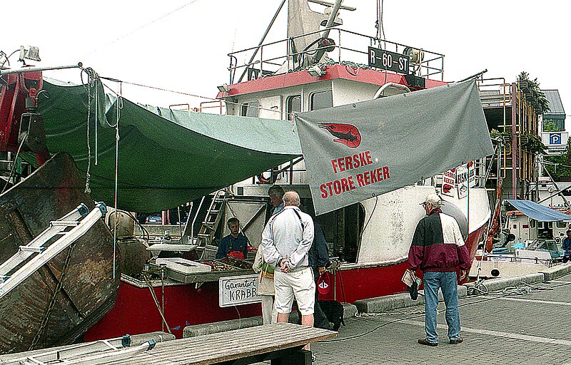 File:Trade caught fish directly on the pier.jpg