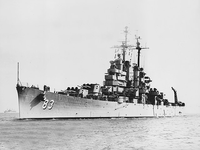 USS Manchester on 31 October 1952
