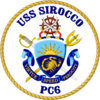 USS Sirocco PC-6 Crest.png