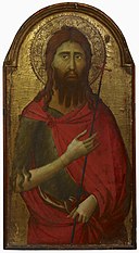 Ugolino di Nerio or - tai - eller Ugolino da Siena (1295?-1337?-1347?)- Saint John the Baptist - Johannes Kastaja - Johannes Döparen (29358937062).jpg