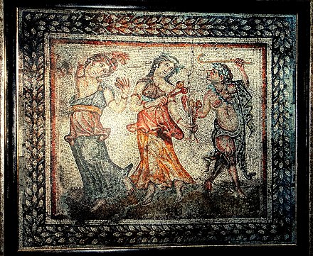 “Dionysus’s Procession” mosaic from 4th century house
