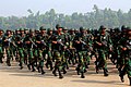 Soldaten auf einer Parade in Bangladesch