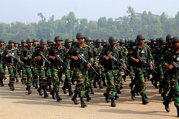 Bangladesh Army during Victory Day Parade 2011