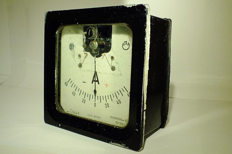 File:Vintage ammeter.JPG