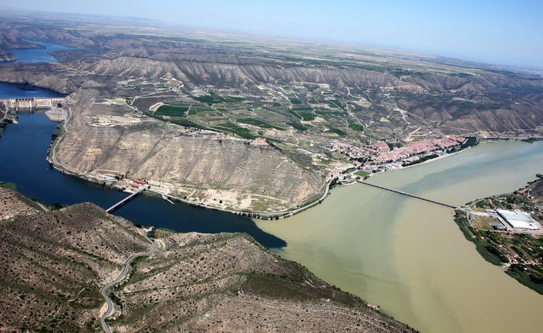 Aerial view of Mequinenza