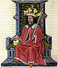 Imaginary portrait from Thuróczi János' Chronica Hungarorum (Władysław was only 20 when he died).