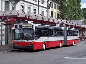 Obraz poglądowy przedstawiający trolejbus Winterthur