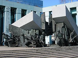 Monument voor de Opstand van Warschau, Warschau, Polen