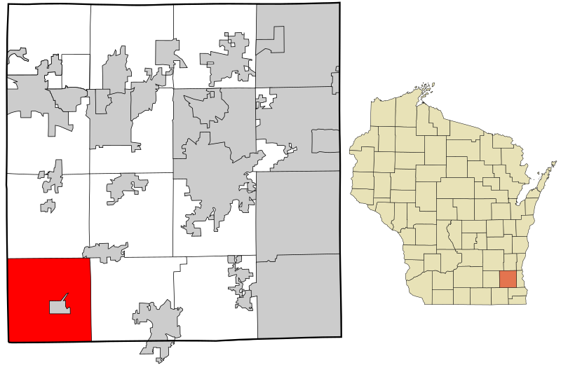 File:Waukesha County Wisconsin incorporated and unincorporated areas Eagle (town) highlighted.svg