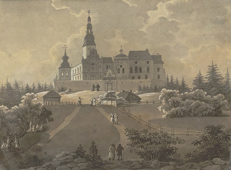 File:Widok Kosciola i klasztoru So Krzyza na Lysej Gorze 1825-1850 (113978405) (cropped).jpg