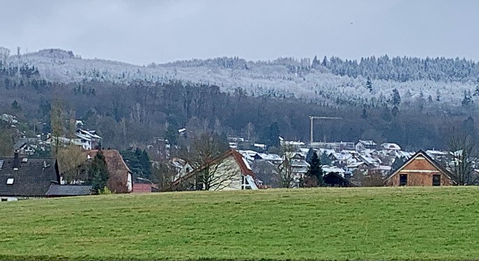 Winter morning in Breitenborn, Germany during February 2020.