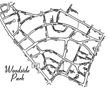 Map of Woodside Park, Maryland Woodside Park, Maryland, Map.jpg