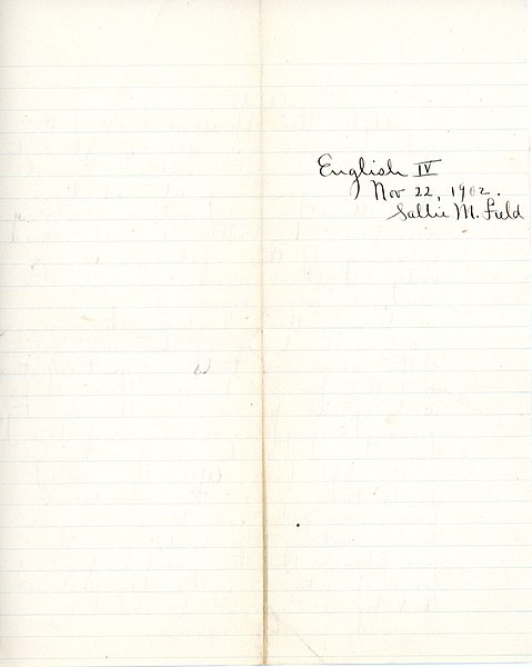 File:"Auntumn" essay for English IV by Sarah (Sallie) M. Field, Abbot Academy, class of 1904 - DPLA - 18157dfa45c5b6868a36bea45bdb04b2 (page 2).jpg