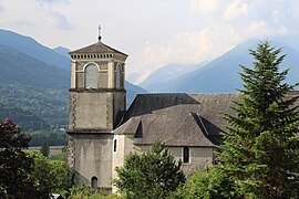 L'église Saint-Hippolyte d'Agos en 2014.