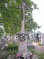 1905-ben állított kereszt a katolikus temetőben