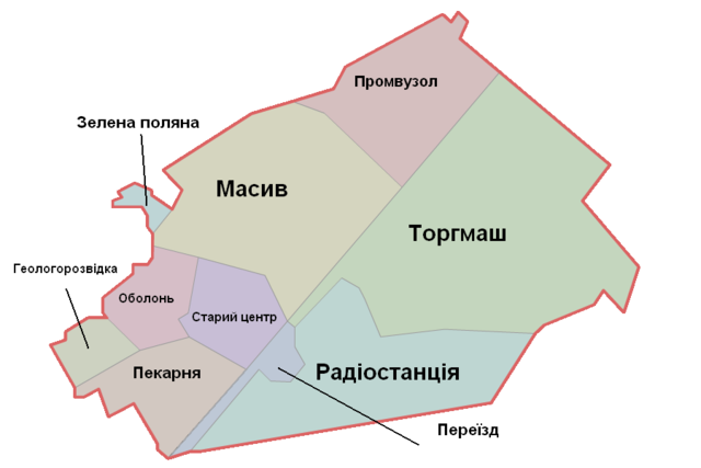 Poziția localității Brovarî