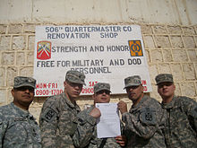 16th Sustainment Brigade soldiers in Iraq. 16 SUS BDE Iraq.jpg