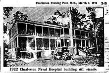 Charleston Naval Hospital in 1922, North Charleston 1922 Charleston Naval Hospital in 1971.JPG