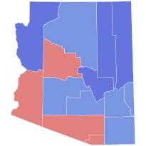 1930 Arizona gubernatorial election results map by county.svg