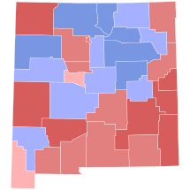 1994 New Mexico gubernatorial election results map by county.svg