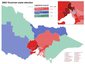 Results for the Legislative Council. 2002 Victorian state election - Legislative Council.svg